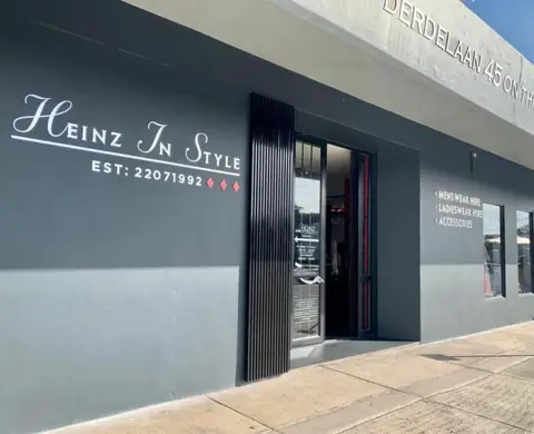 The Heinz in Style shopfront on 3rd Avenue, with the business name above the entrance.
