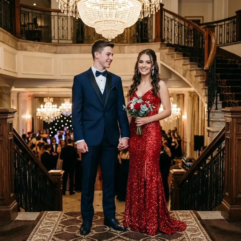 Editorial illustration of matric dances for formal occasions