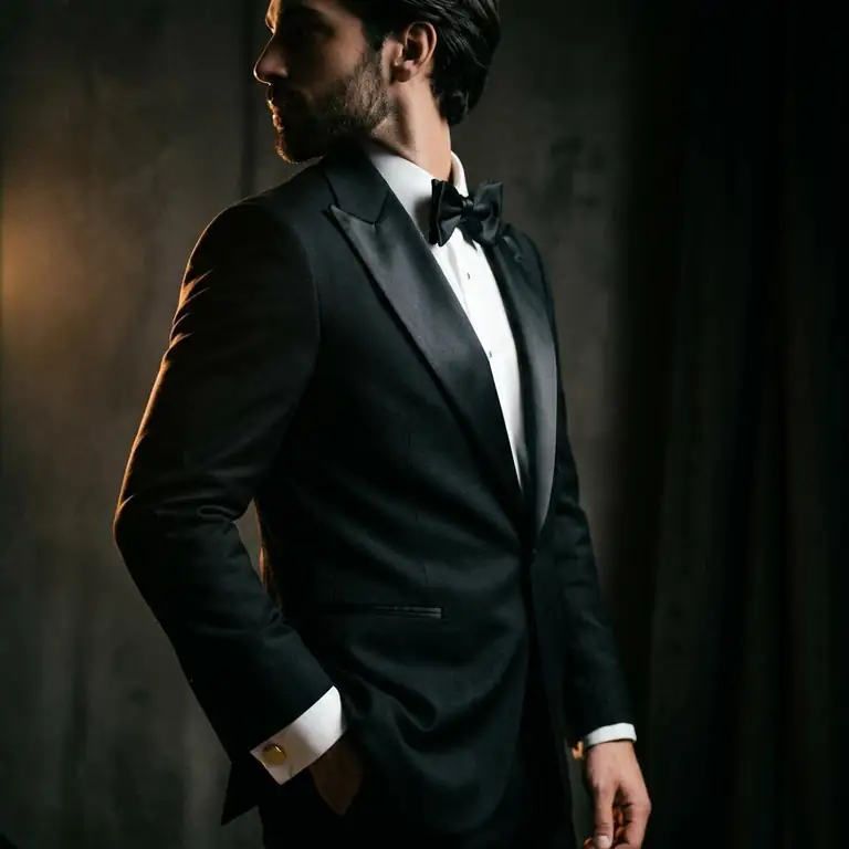 Editorial illustration of suits & tuxedos for formal occasions